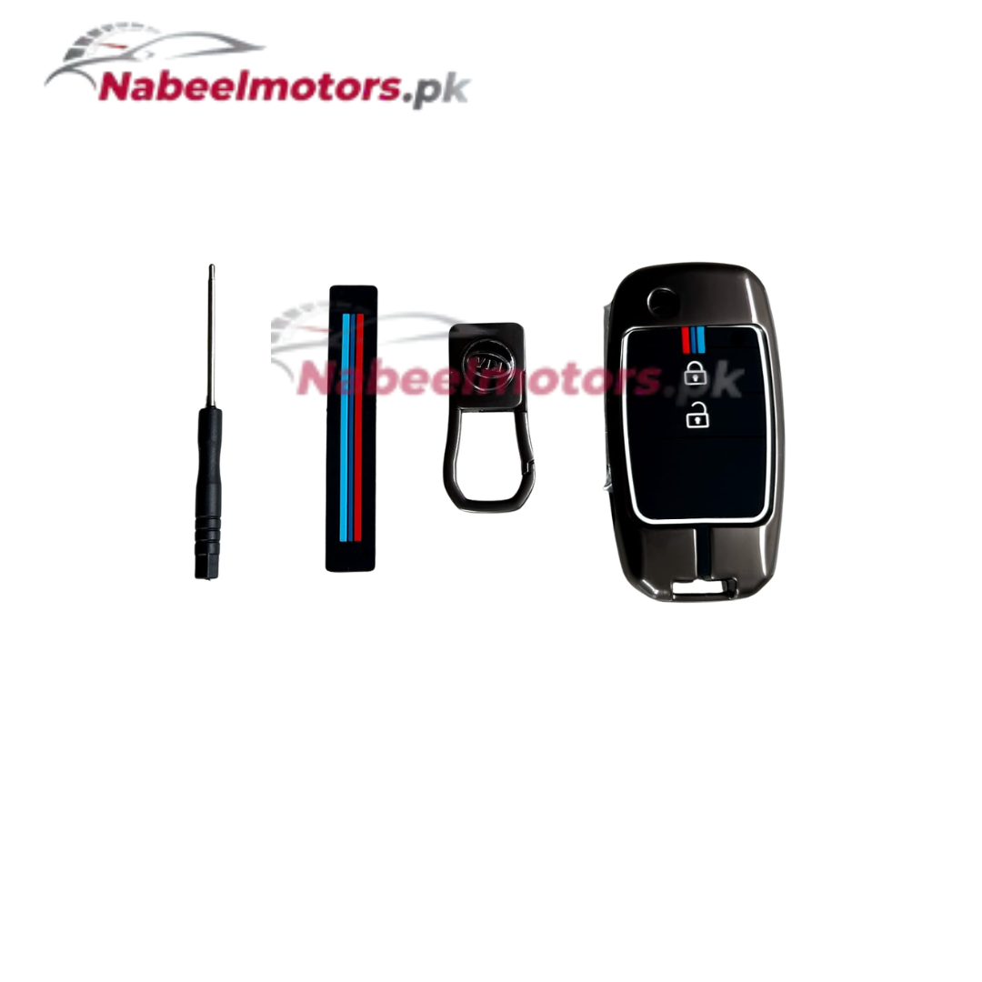 Kia Picanto Metal Key Cover – Premium Zinc Alloy Car Key Case