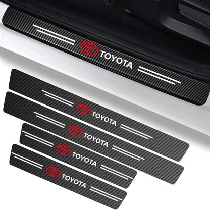 Textured Car Door Sill Protector 4pcs set
