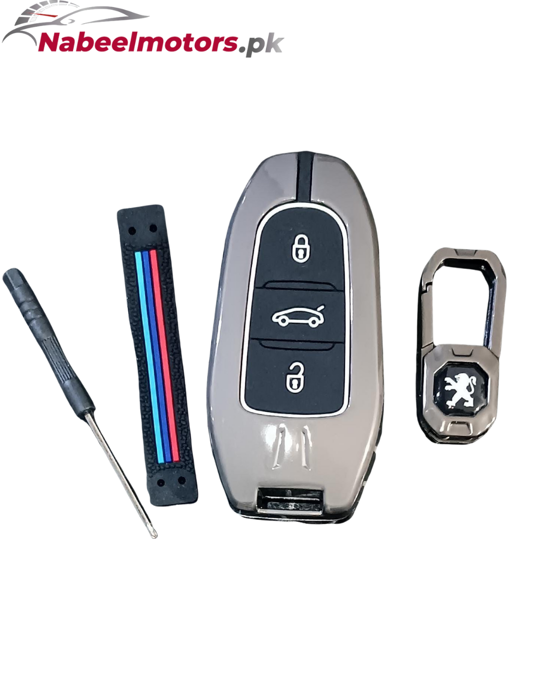 Peugeot metal key cover