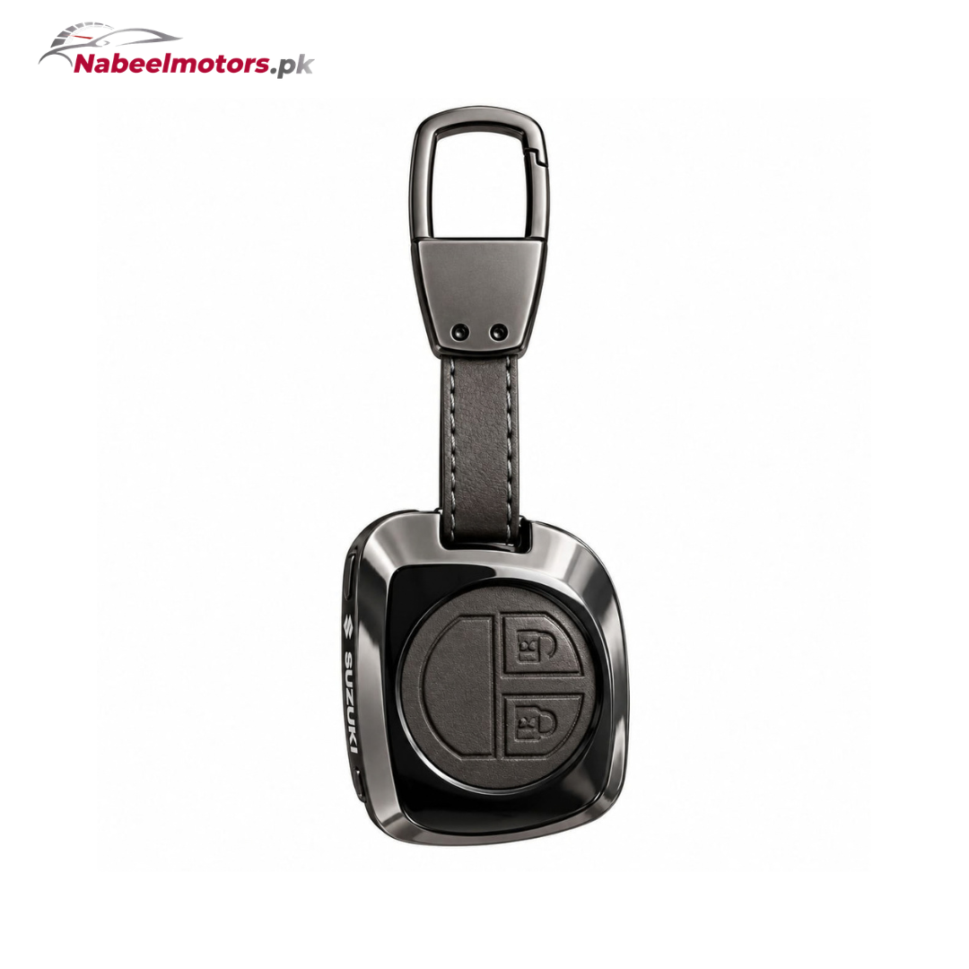 Suzuki Alto / WagonR / Cultus Leather Metal Keycover – Premium Quality