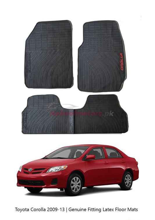 Toyota Corolla 2009-2013  Latex Rubber Floor Mats
