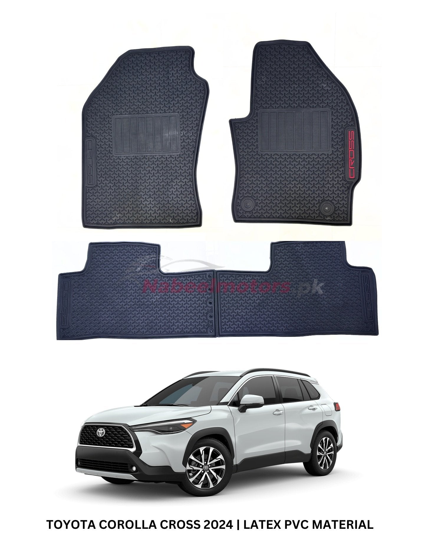 Toyota Cross 2024 Latex Rubber Floor Mats