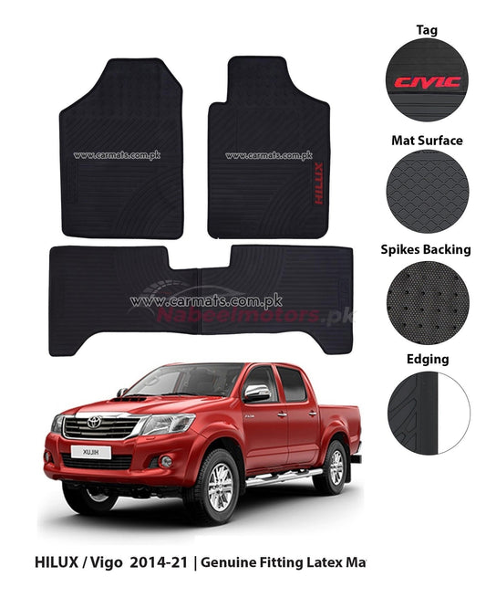 Toyota Hilux 2014-2021 Rubber Floor Mats