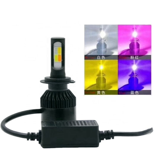 4 Colors Switch Back Fog Led Light With Flash H11 and - 2 PCs