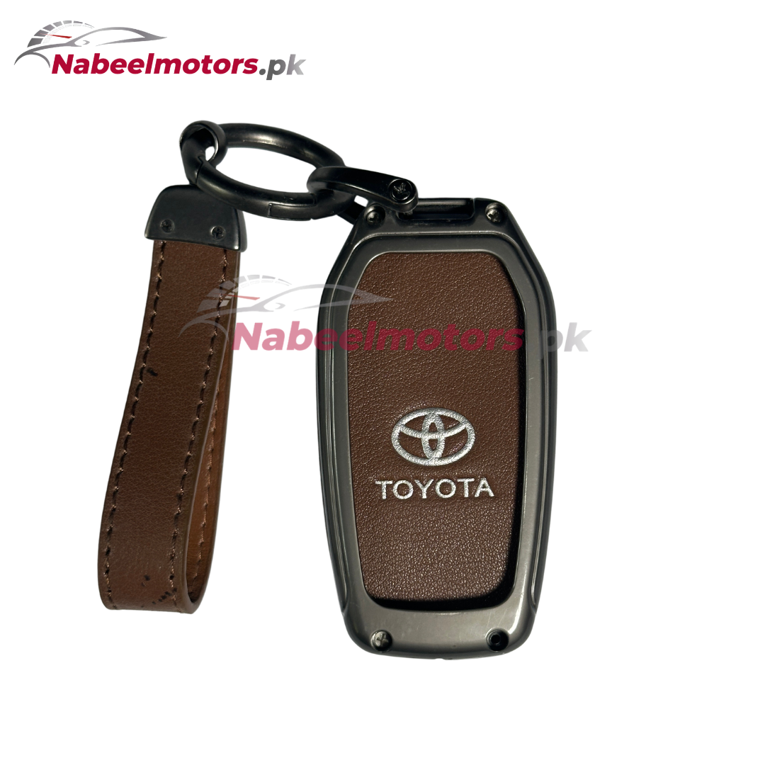 Toyota Fortuner Premium Leather Metal Keycover