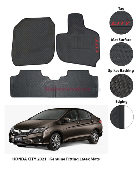 honda city latex rubber floor mats