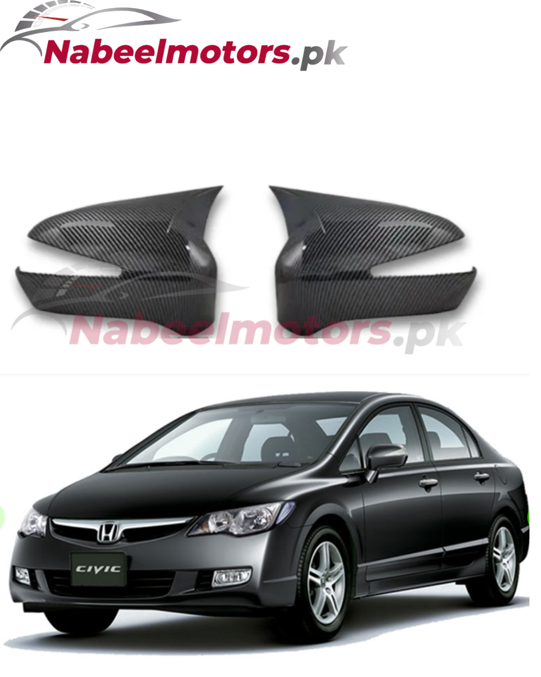 honda rebon carbon fiber side mirror cover