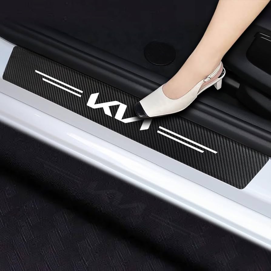 Textured Car Door Sill Protector 4pcs set