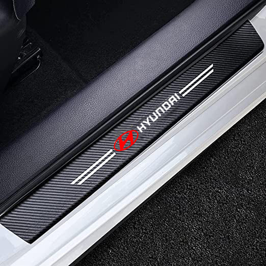Textured Car Door Sill Protector 4pcs set