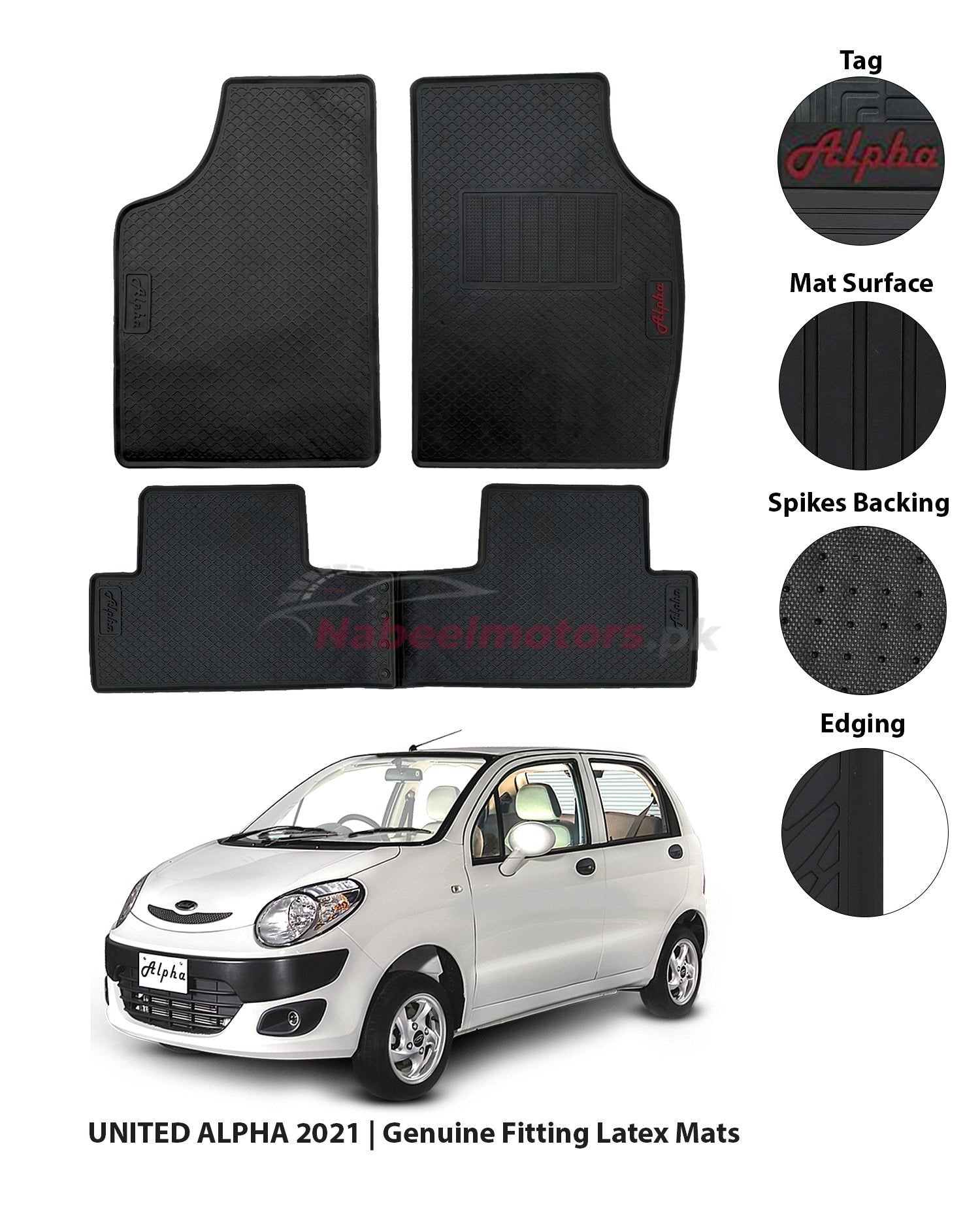 united alpha latex rubber floor mats