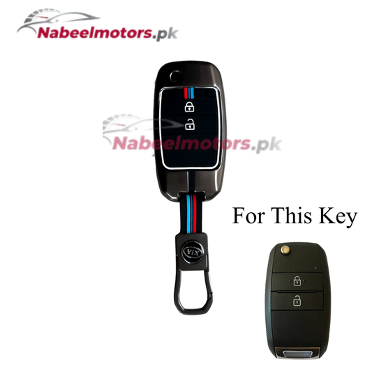 Kia Picanto Metal Key Cover – Premium Zinc Alloy Car Key Case