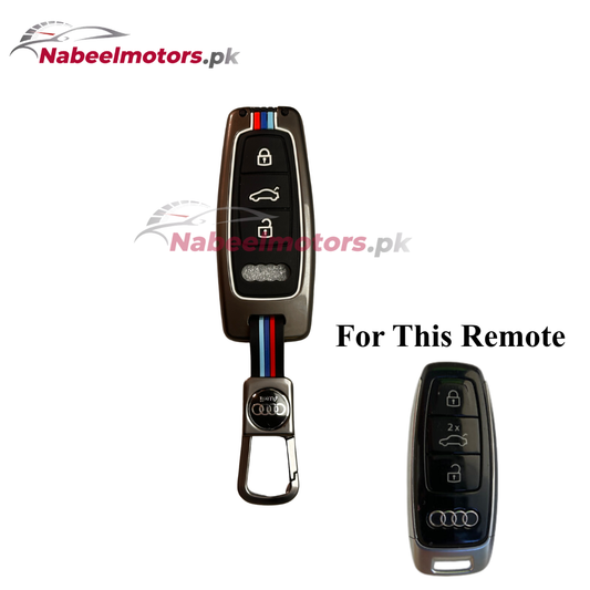 Audi E-Tron Metal Key Cover – Premium Smart Key Protection