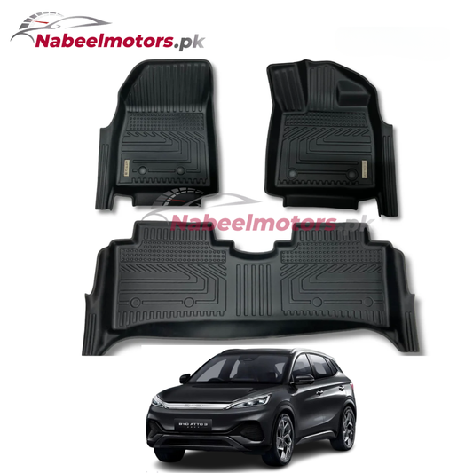 BYD ATTO 3 TXR TPE Floor Mats – Premium 3 Pcs Set