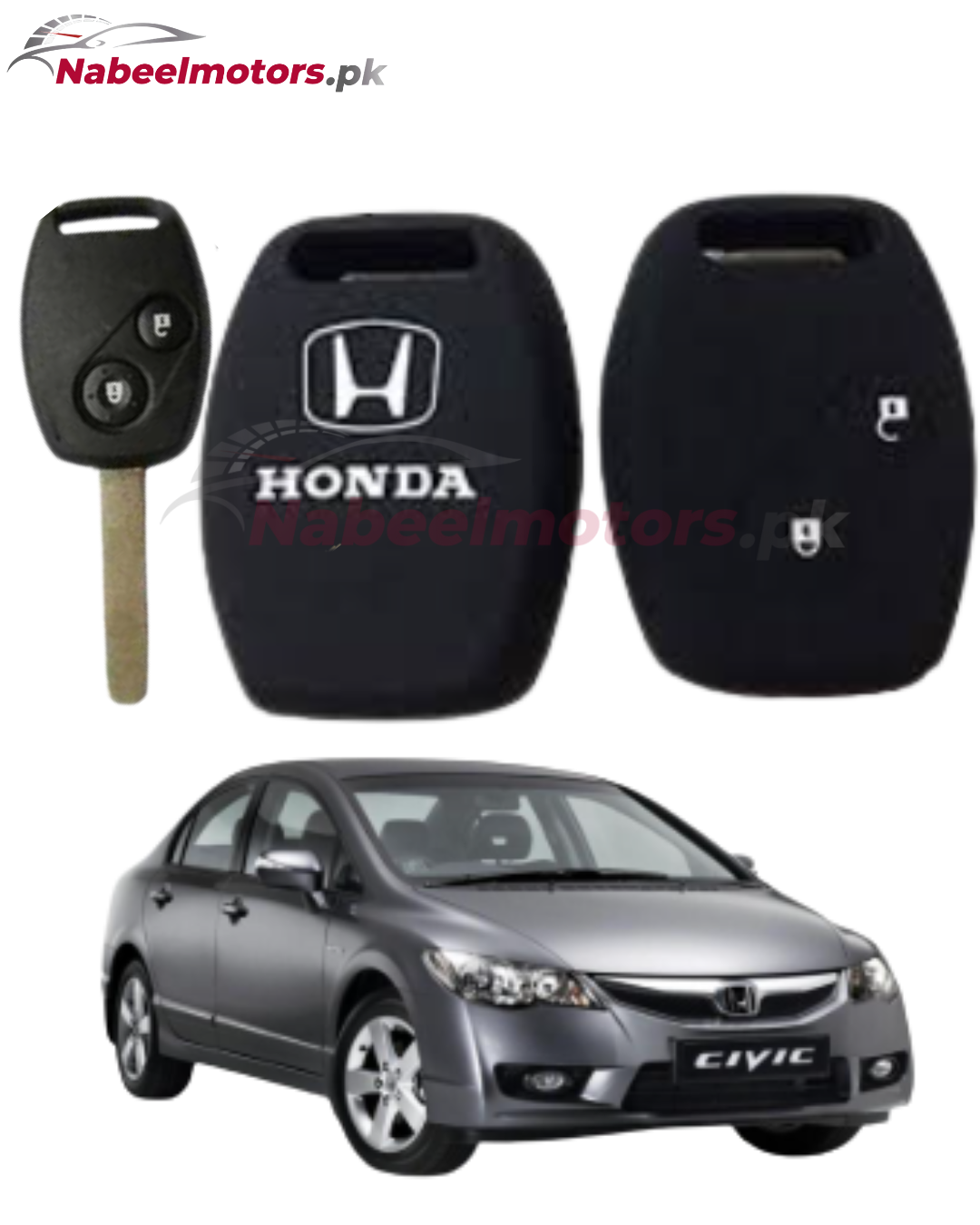 Honda Civic 2007 1.5 Silicone Key Cover – Soft Protective Key Case