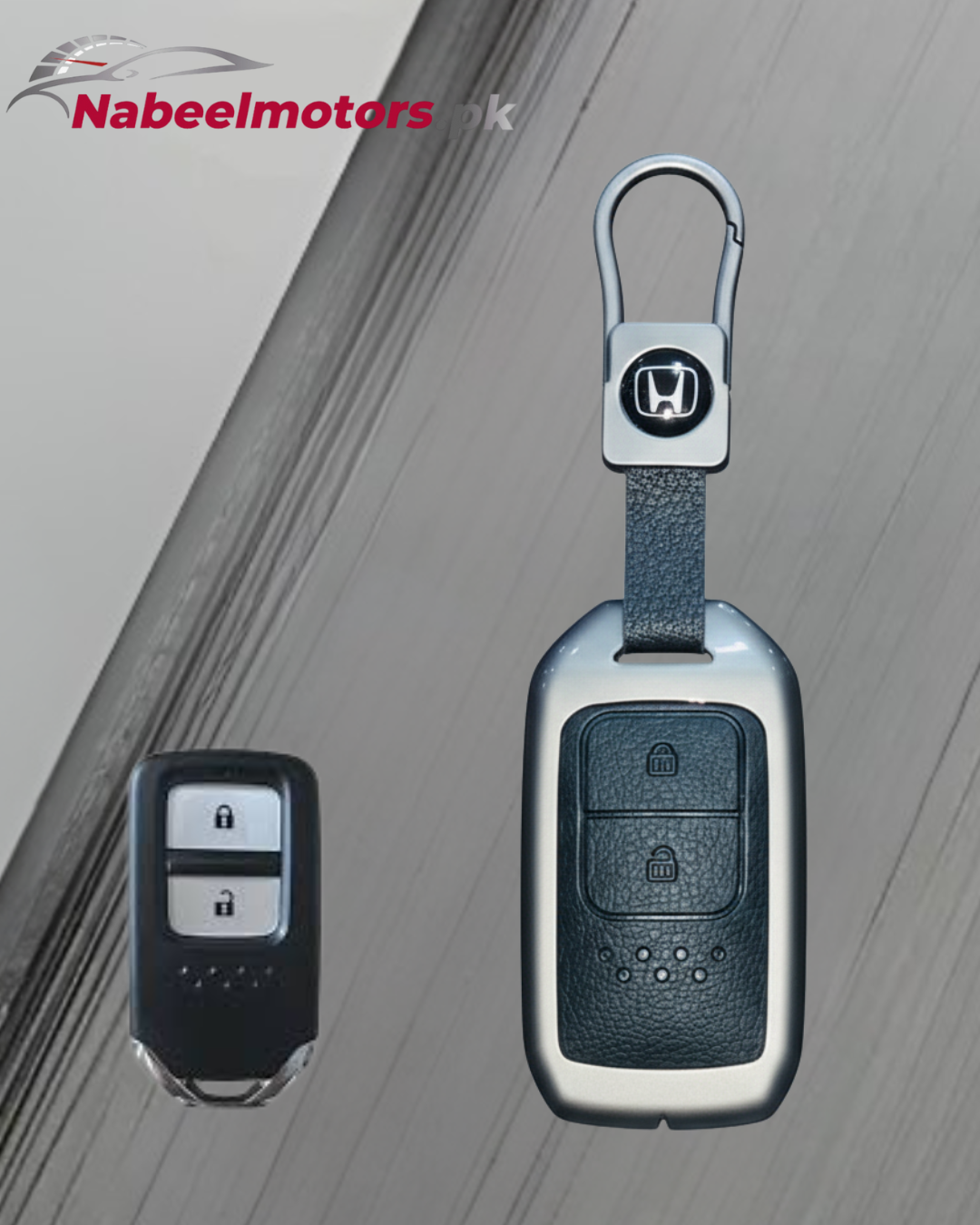 Honda HR-V Premium Metal & Leather Smart Key Cover – Luxury Car Key Protector Case