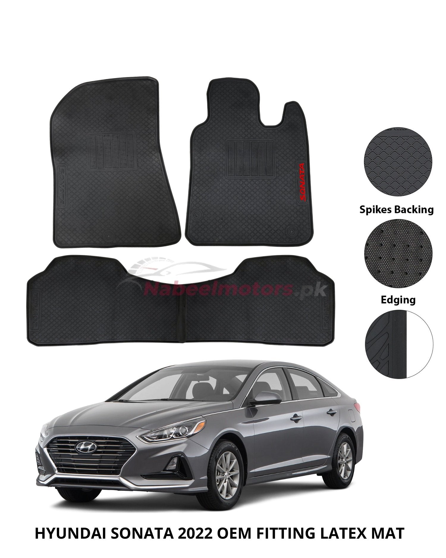 Hyundai sonata fitting latex mat