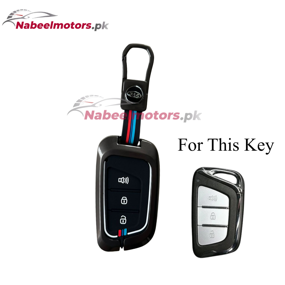 JAC T9 Hunter Metal Key Cover – Premium Zinc Alloy Car Key Case