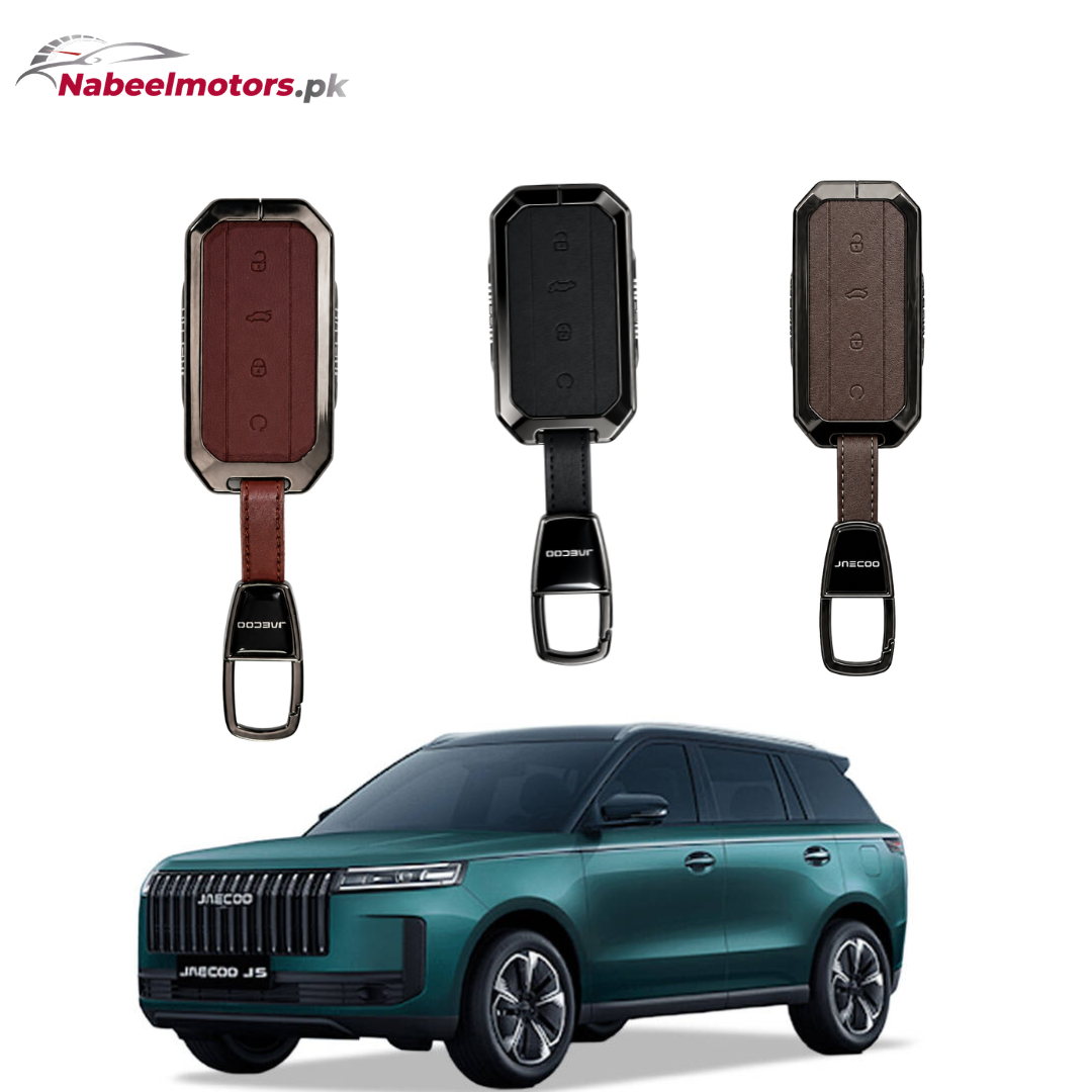 Jaecoo J5 Leather Metal Key Cover – Premium Quality