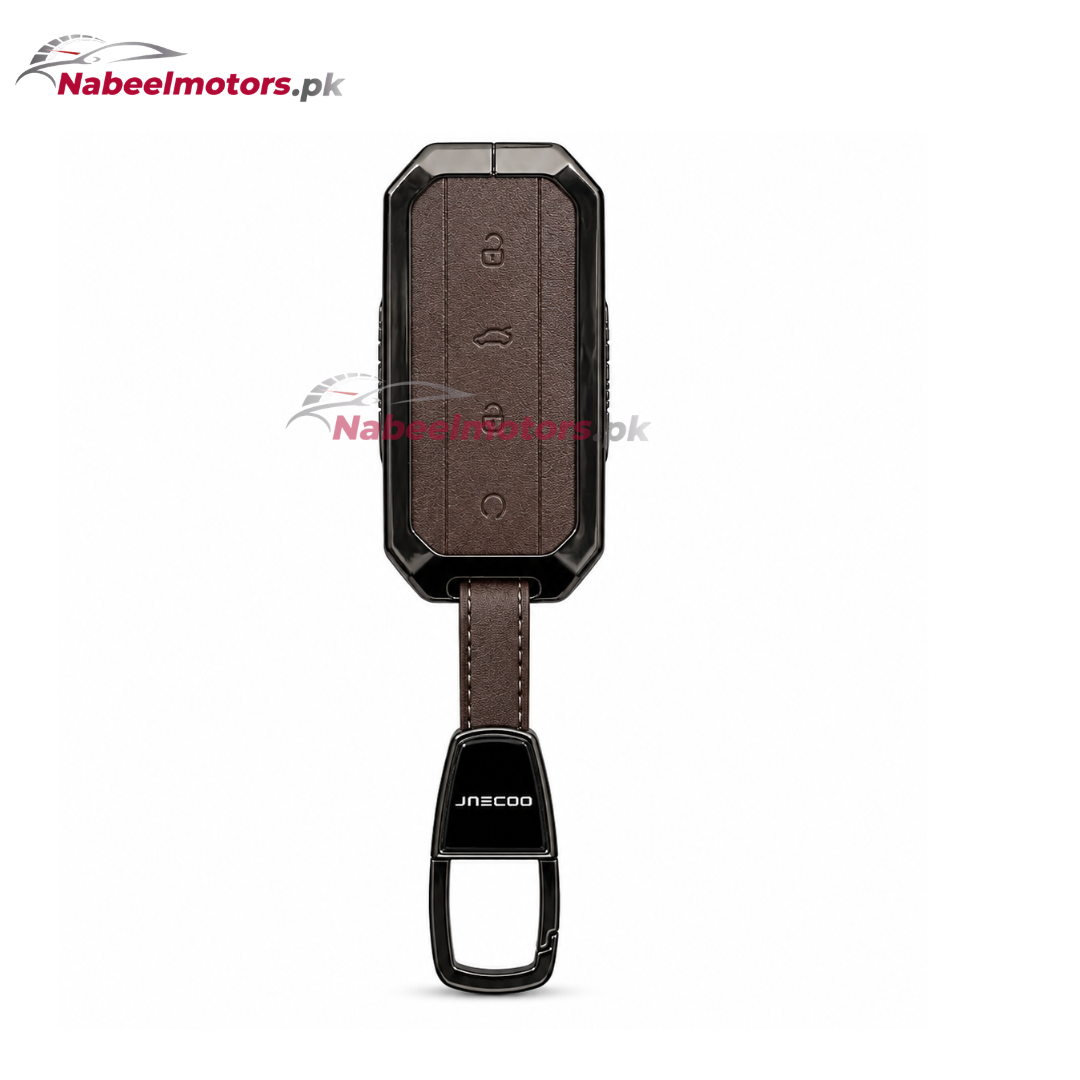 Jaecoo J5 Leather Metal Key Cover – Premium Quality