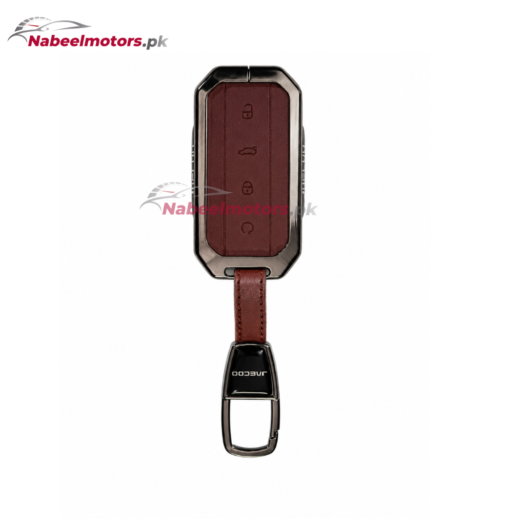 Jaecoo J5 Leather Metal Key Cover – Premium Quality