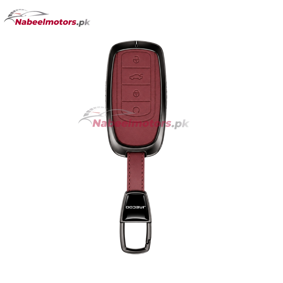 Jaecoo J7 Leather Metal Key Cover – Premium Quality