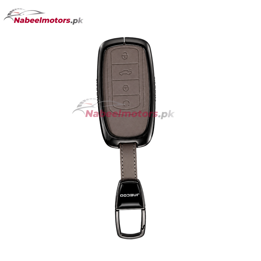 Jaecoo J7 Leather Metal Key Cover – Premium Quality