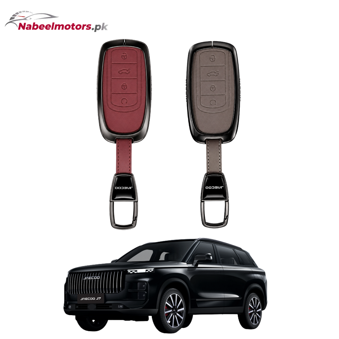 Jaecoo J7 Leather Metal Key Cover – Premium Quality