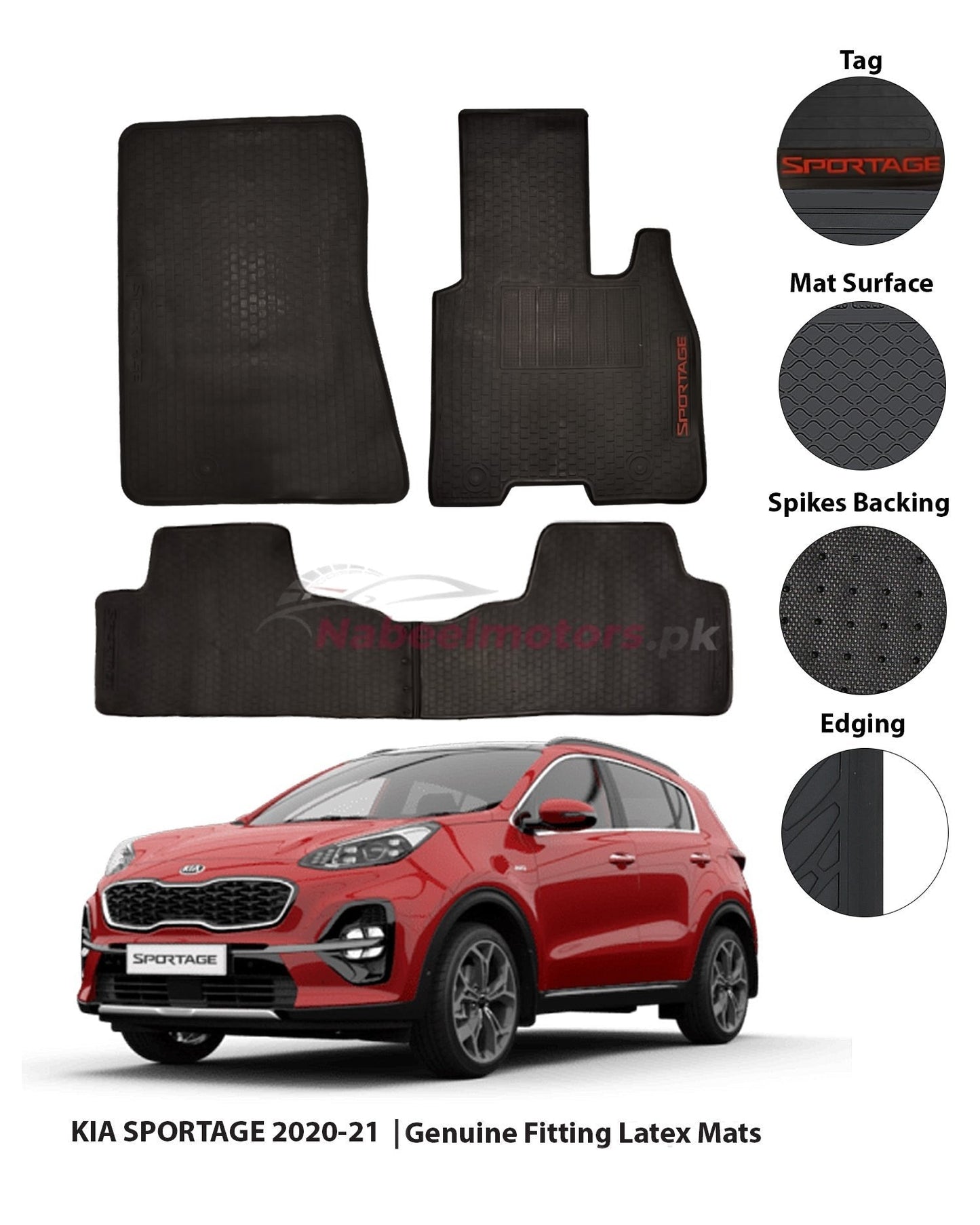 Kia Sportage  Latex Rubber Floor Mats