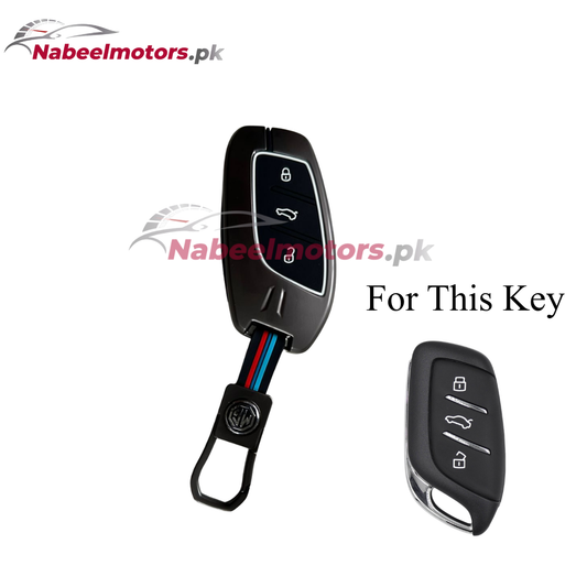 MG HS Metal Key Cover – Premium Zinc Alloy Car Key Case