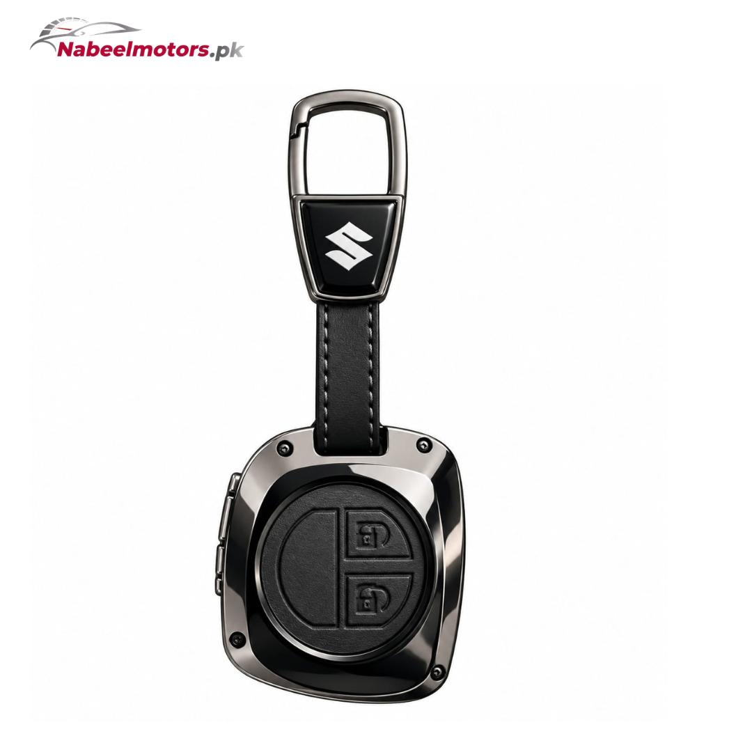 Suzuki Alto / WagonR / Cultus Leather Metal Keycover – Premium Quality
