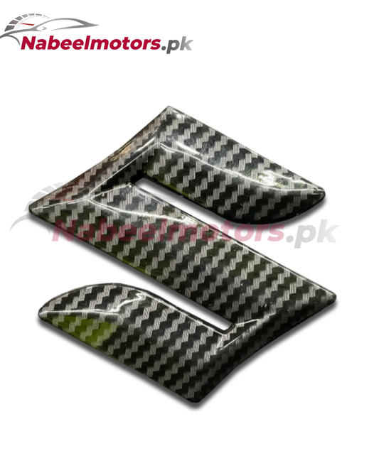 Suzuki carbon fiber stearing logo