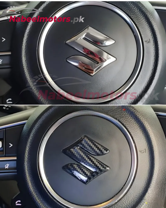 Suzuki carbon fiber stearing logo