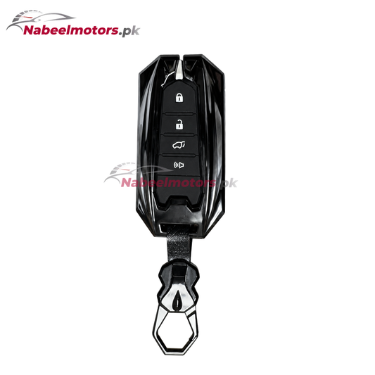 Toyota Fortuner Batman Style Metal Key Cover – Premium Zinc Alloy Smart Key Protection