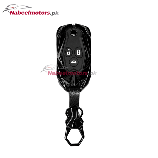 Honda Civic Rebirth Batman Metal Key Cover | For Round Buttons Remote