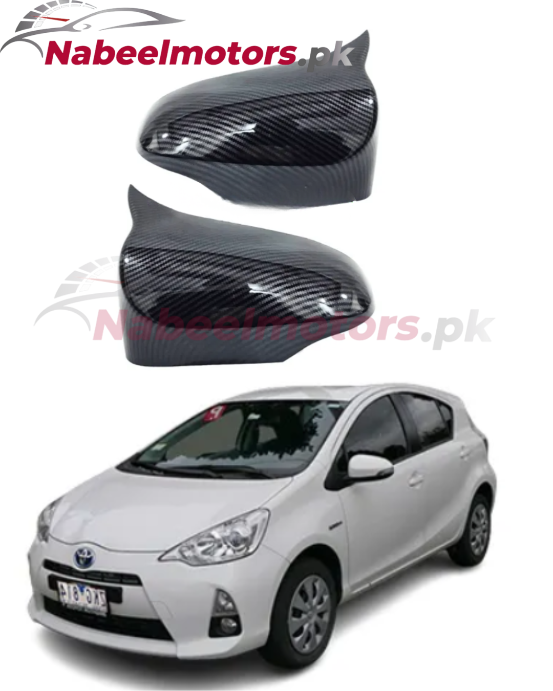 aqua carbon fiber side mirror