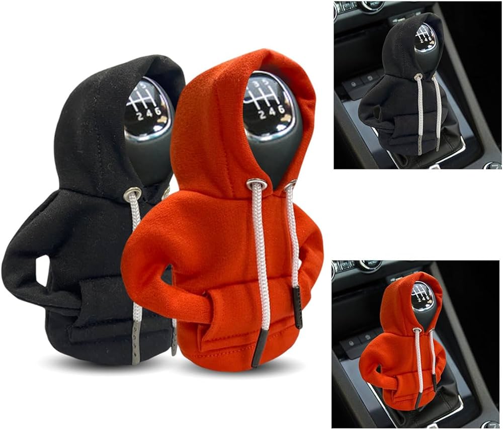 Car gear knob hoodie cover