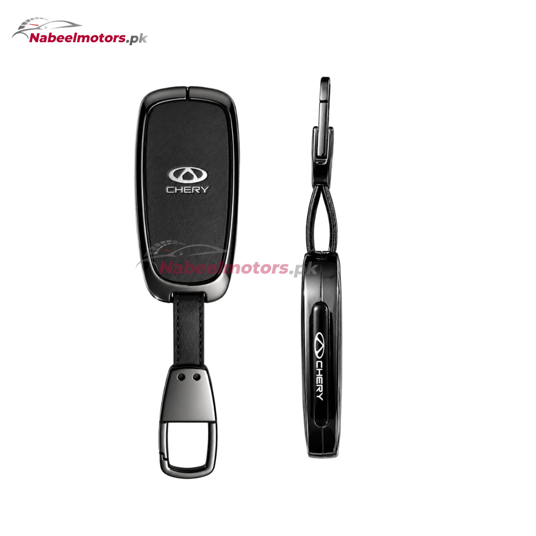 Chery Tiggo 8 & Tiggo 9 Leather Metal Key Cover – Premium Quality
