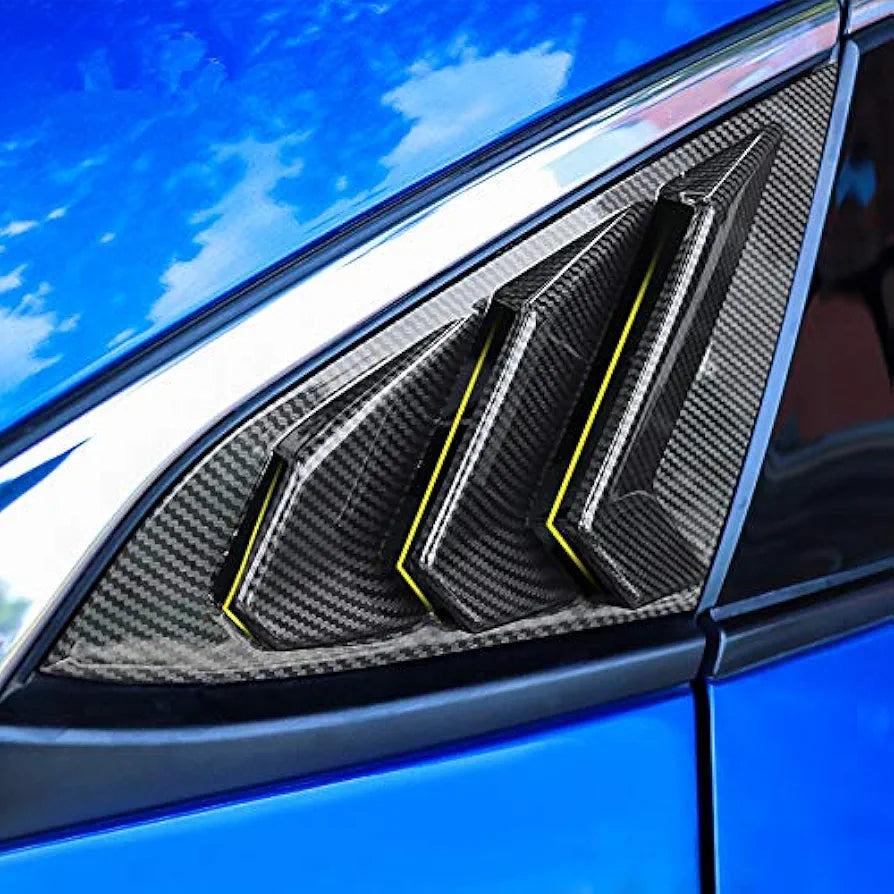 Honda civic x quater lower trims carbon fiber 2pcs set model 2016-2021