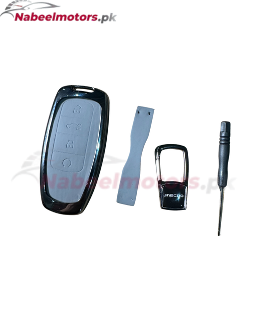 Jacco J7 Leather & Metal Key Cover – Premium Protection Case