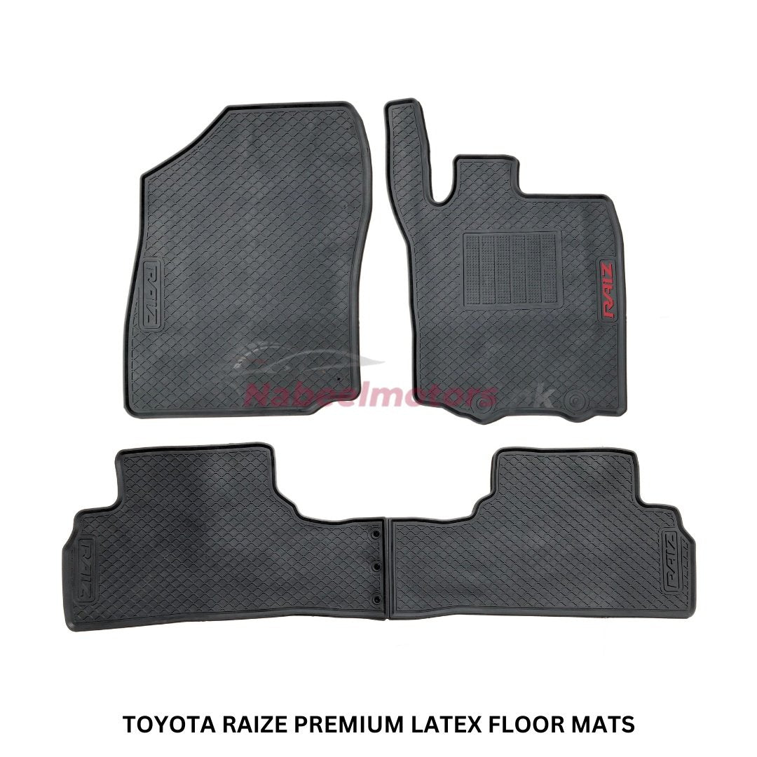 toyota raize latex rubber floor mats