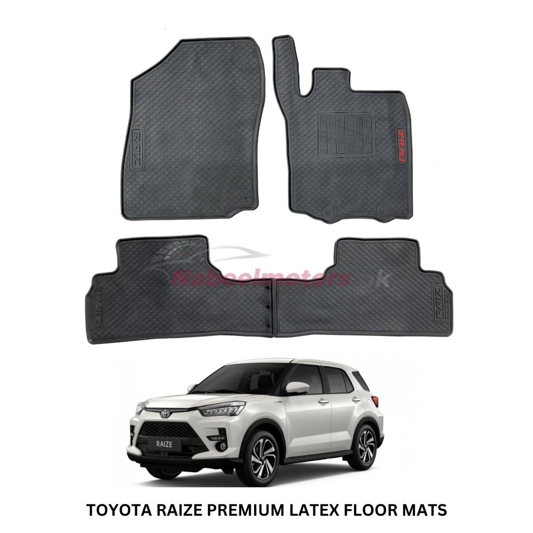 toyota raize latex rubber floor mats