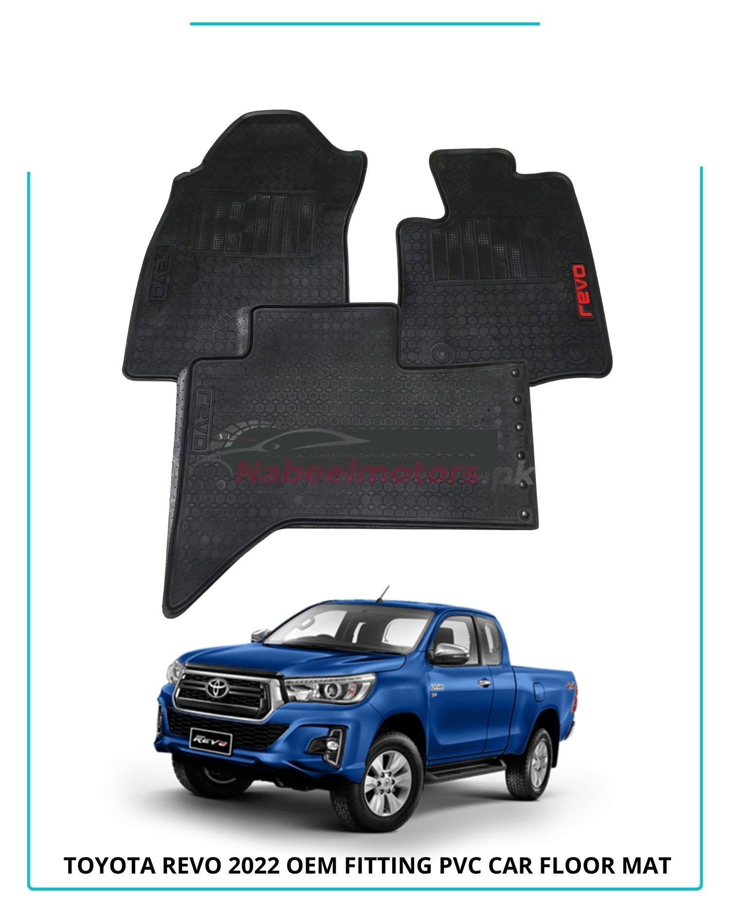 toyota revo latex rubber floor mats