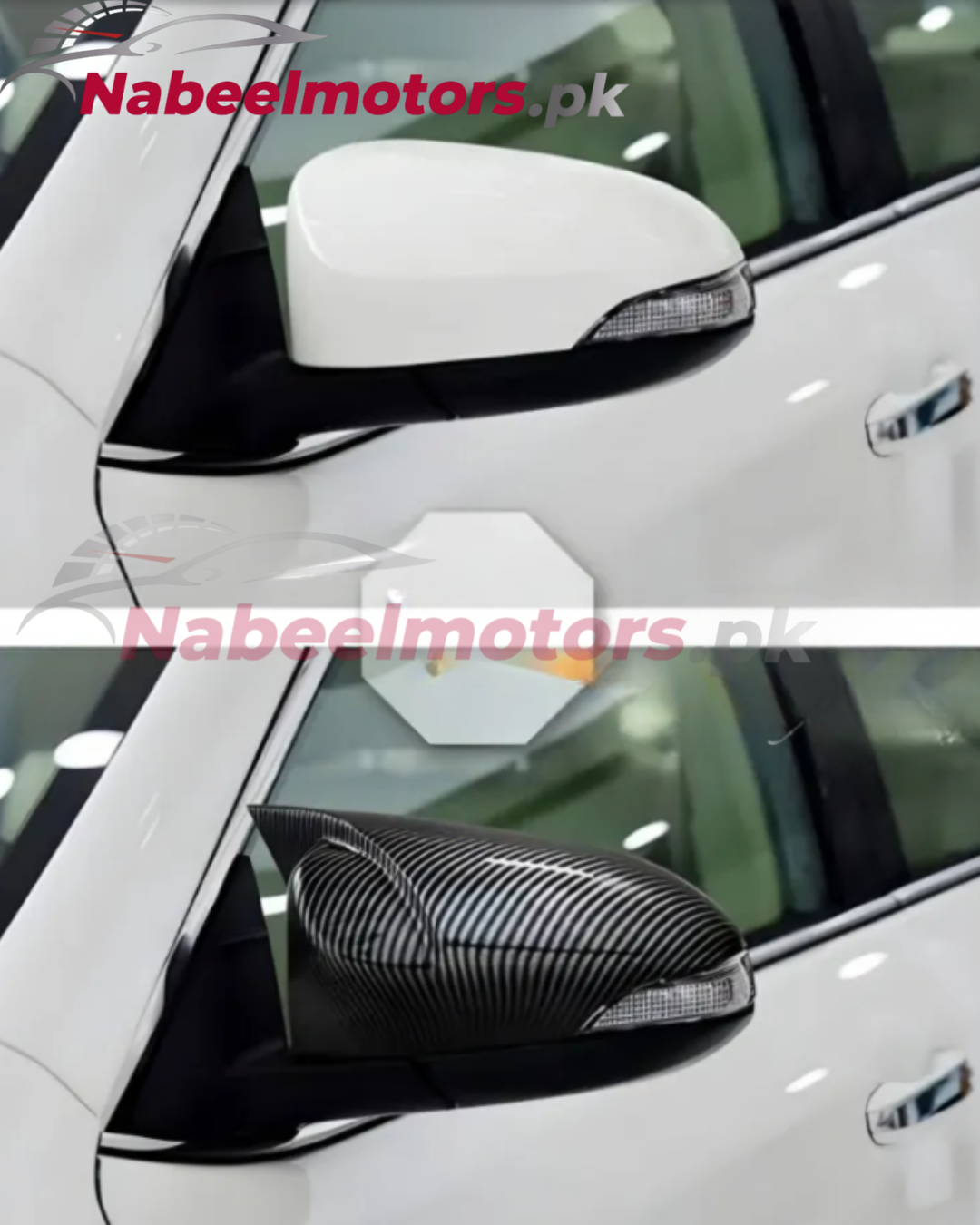 toyota yaris crabon fiber side mirror